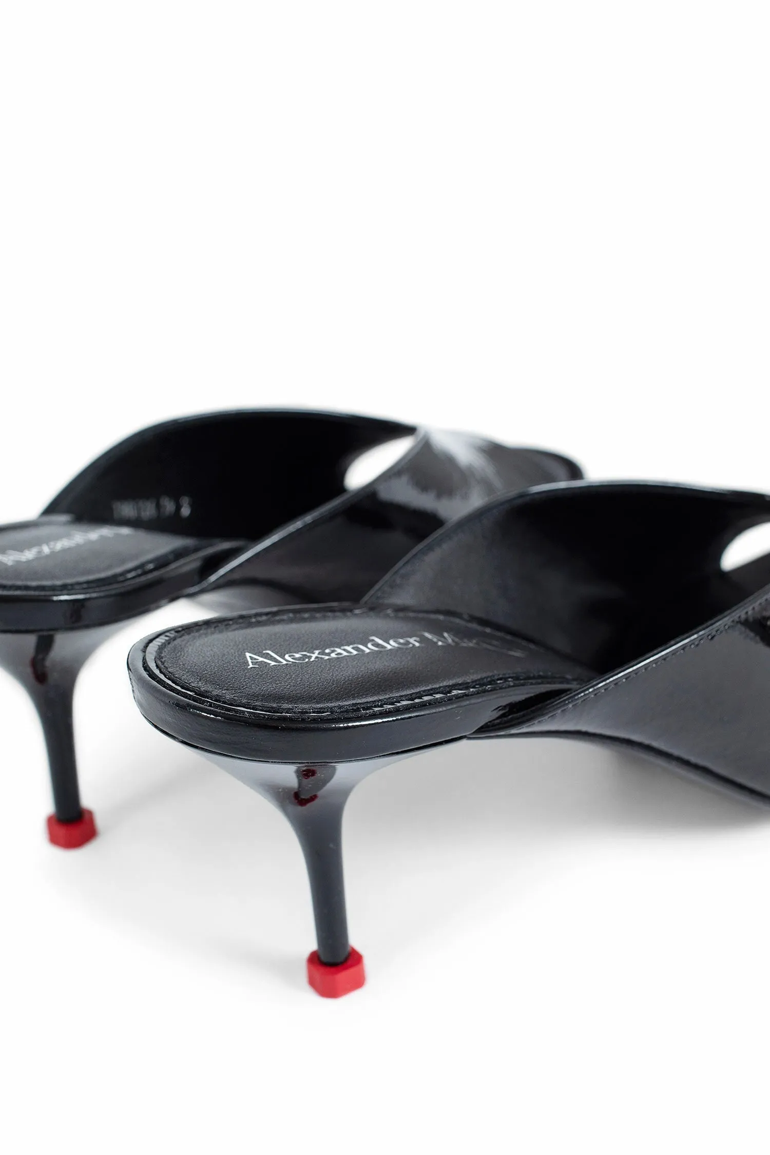 ALEXANDER MCQUEEN WOMAN BLACK MULES