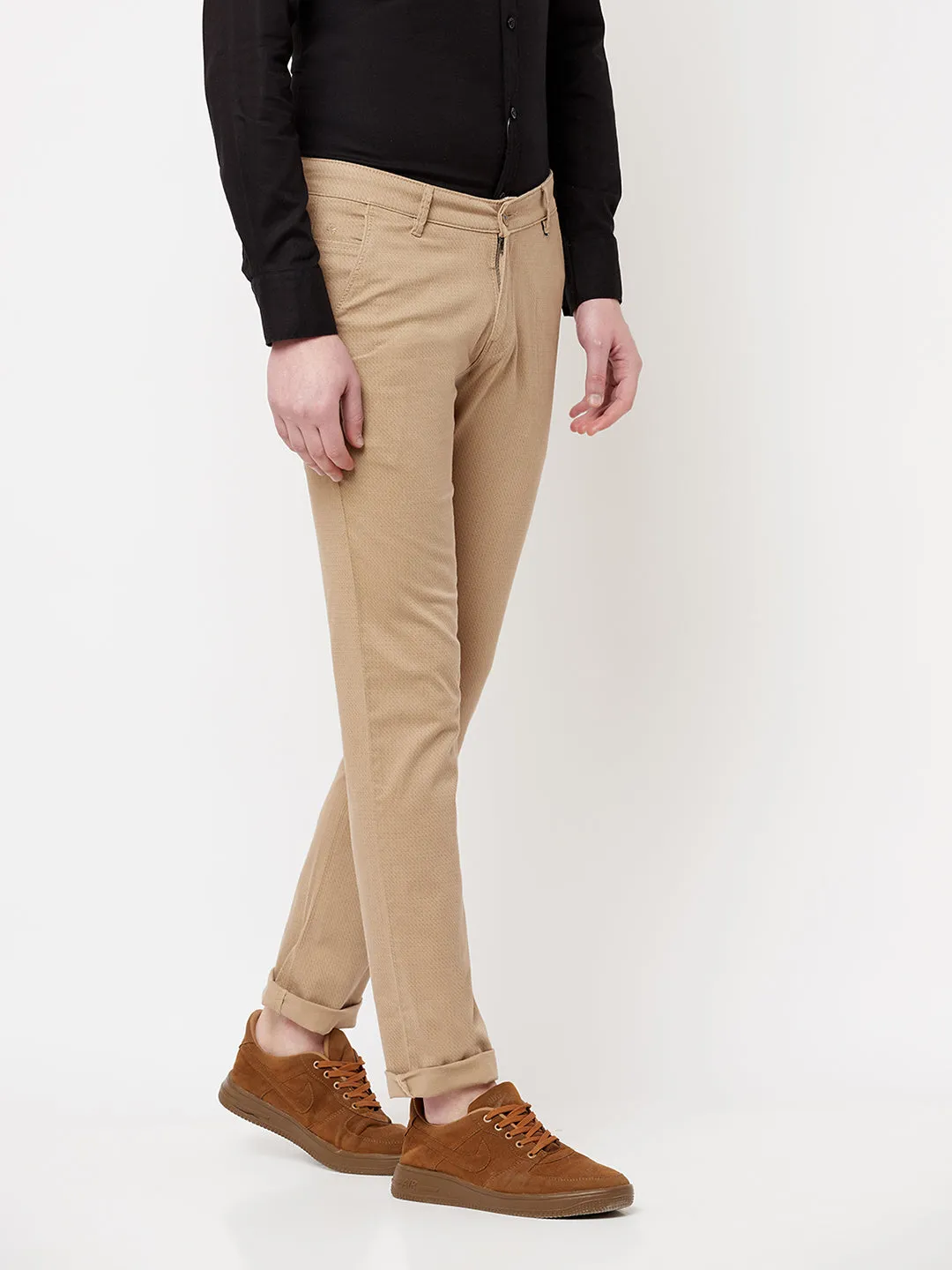 Khaki Printed Trousers