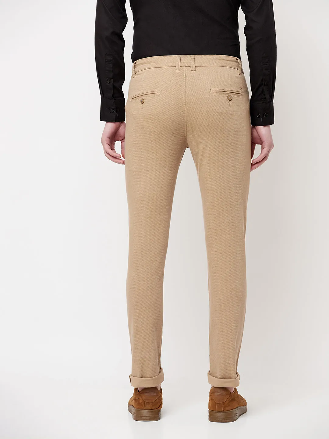 Khaki Printed Trousers