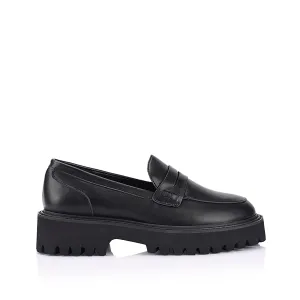 Neon Chunky Loafers - Black