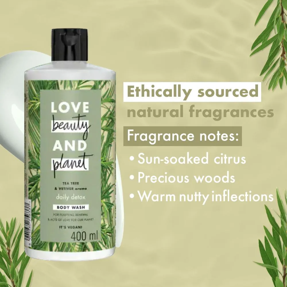 Tea Tree & Vetiver Daily Detox Refreshing Body Wash - 400ml